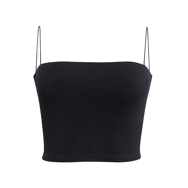 2019 Summer Women's Plain Cotton Camisole Top