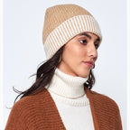 Two Tone Cuff Beanie | Embroidered Cap