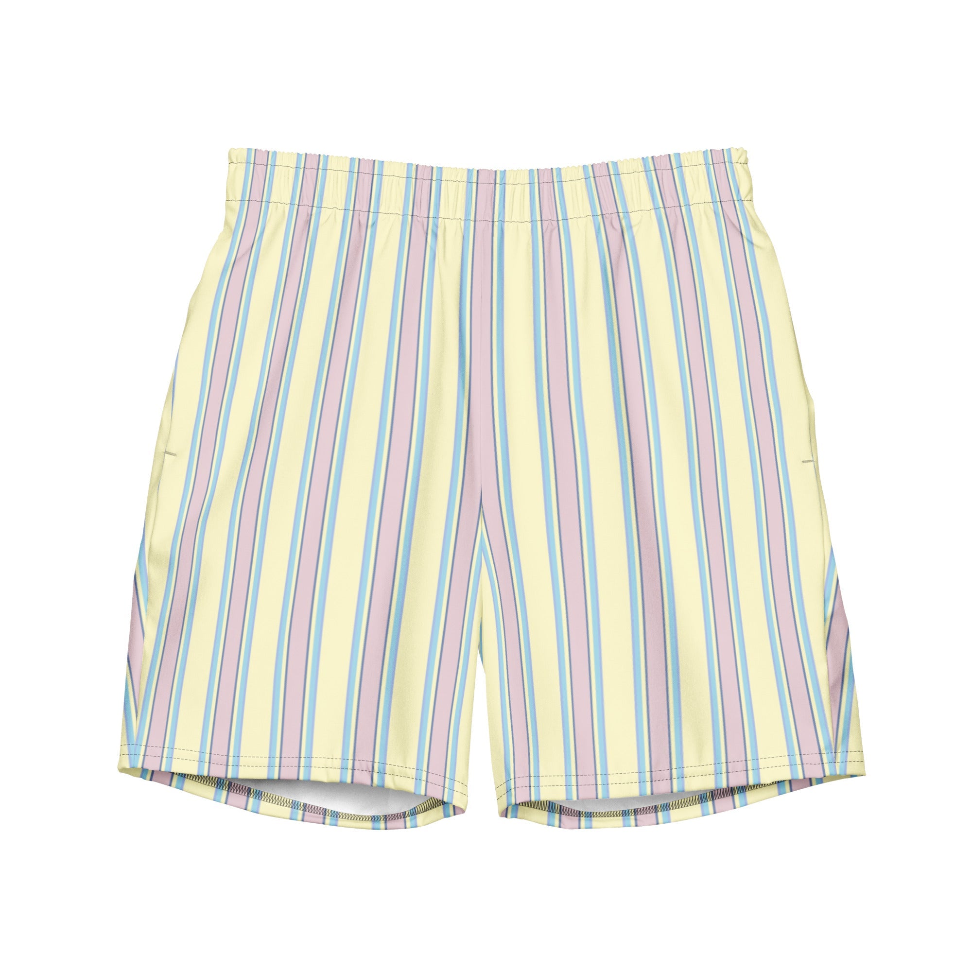 Men's Striped Swim Trunks