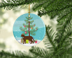 Suphalak Cat Christmas Ceramic Ornament