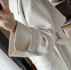 Long White Windbreaker a Chic Look
