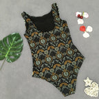 Retro Floral One-Piece Swimsuit for Women