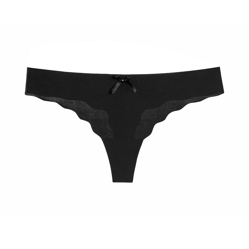 Women's Seamless Low-Rise Thong Underwear (Elastic)