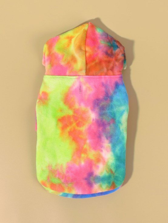 Hooded Tie-Dye Sweater for Pets in Autumn/Winter