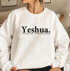 Vintage Yeshua Christian Sweatshirt Christian Apparel Faith | Faith Streetwear