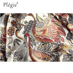 Spring Men's Plus Size Embroidered Jacket with Collar