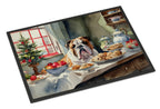 English Bulldog Christmas Cookies Doormat