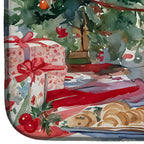 French Bulldog Christmas Cookies Dish Drying Mat