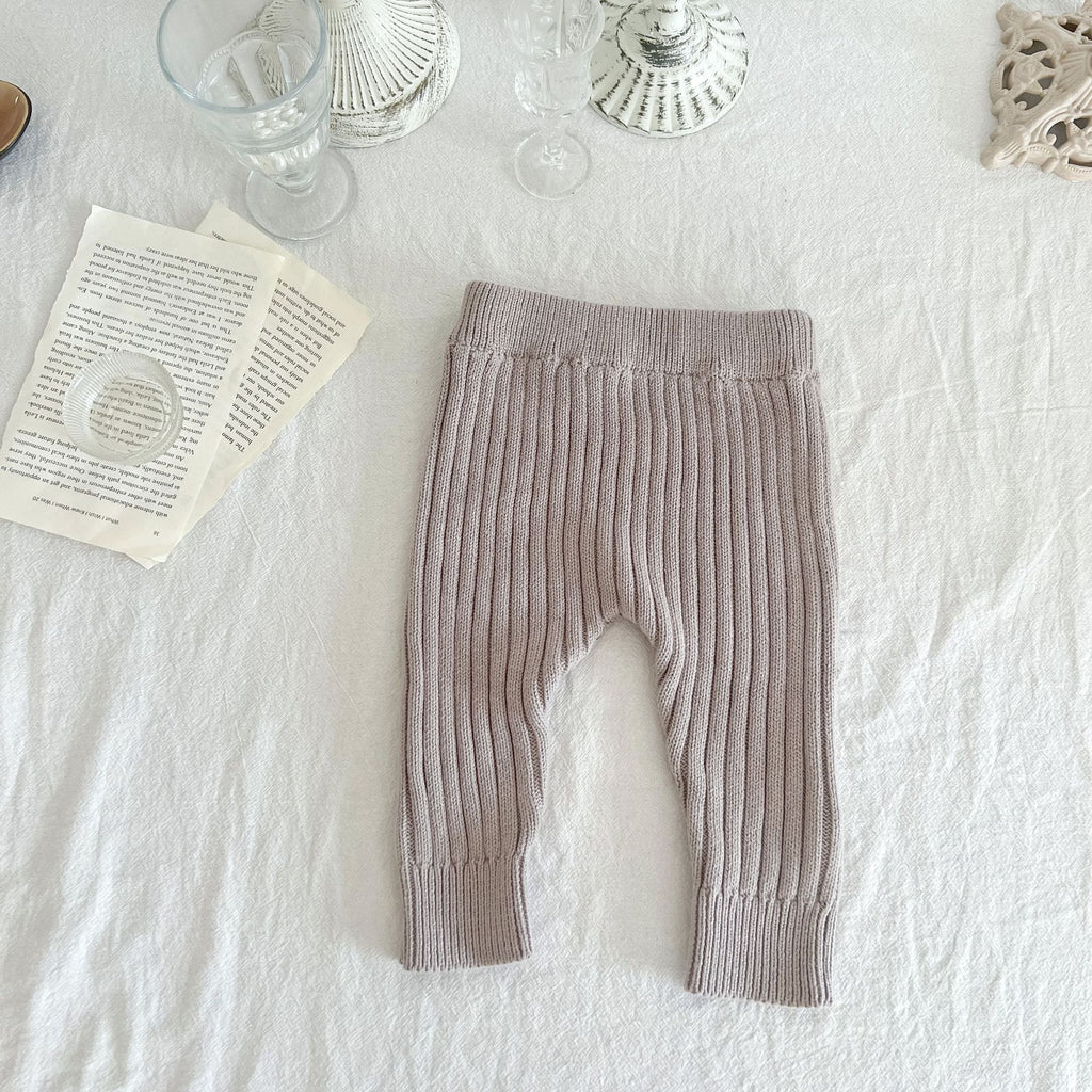 Children's Knitted Cotton Wool Elastic Leggings