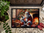 English Bull Terrier and Santa Claus Doormat