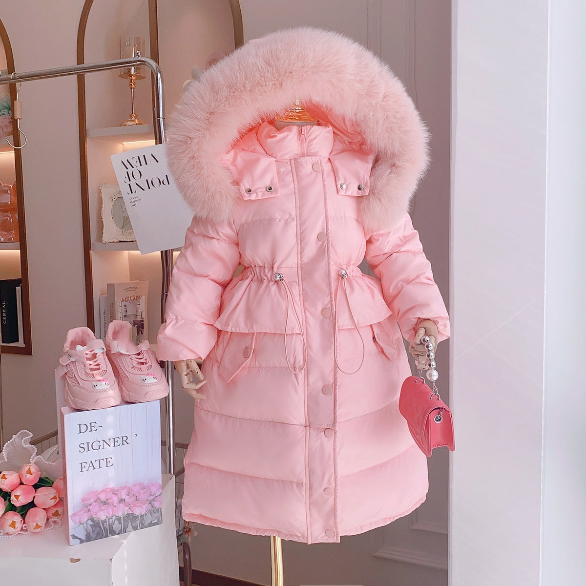 Casual Thick Warm Cotton-padded Jacket for Girls