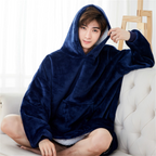 Plush Hoodie Blanket for Cozy Comfort | Streetwear