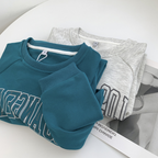 Letter Print Crew Neck Sweatshirt | Streetwear