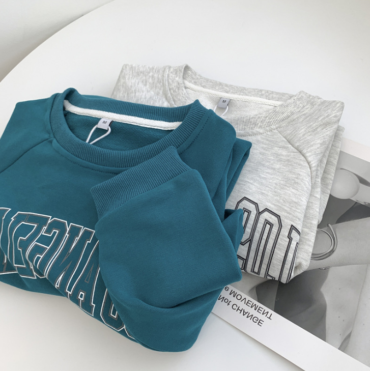 Letter Print Crew Neck Sweatshirt | Streetwear
