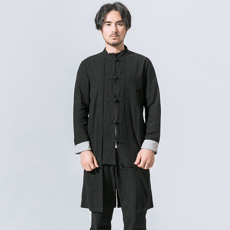 Men's Mid-Length Windbreaker for Spring and Fall