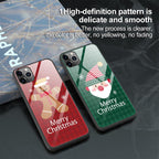 Tempered Glass Christmas Phone Case Protective Cover | Protective Cover