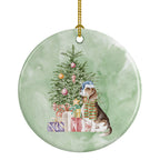 Beagle Christmas Presents and Tree Ceramic Ornament