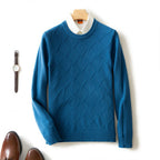 Men's Thick Loose Cashmere Round Neck Pullover Sweater | Streetwear