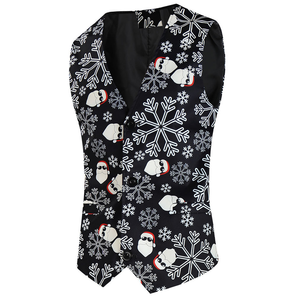 Men's Fashion Christmas Printed Casual Vest