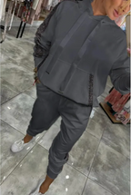 Sports Hoodie & Sweatpants Set | Streetwear
