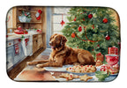 Chesapeake Bay Retriever Christmas Cookies Dish Drying Mat