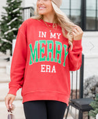Women's Round Neck Christmas Cartoon Print Sweater
