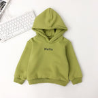 Children's Hooded Sweater with Velvet Padding