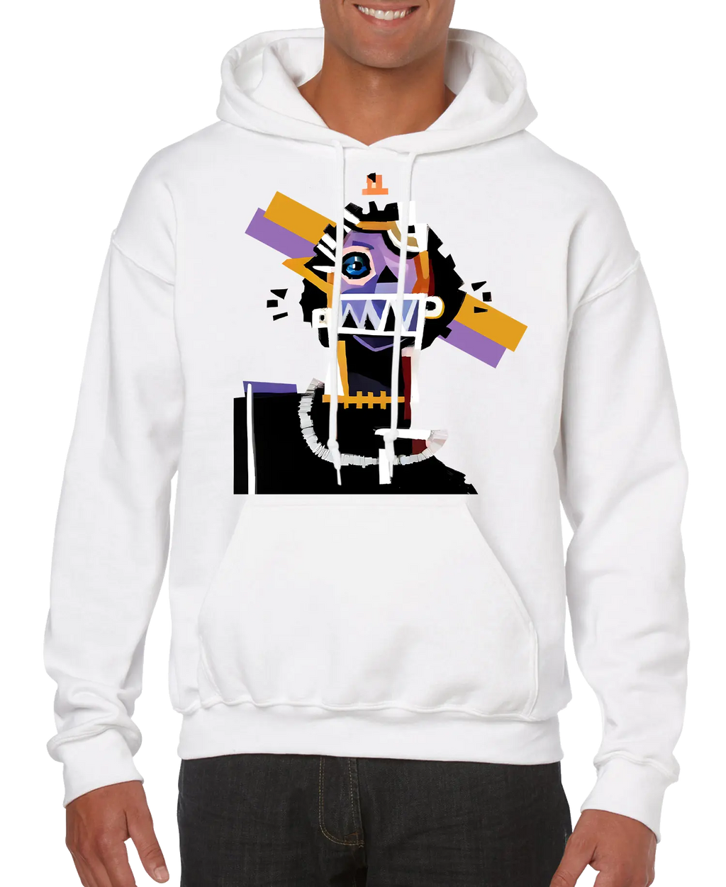 Neocubism Artwork Men’s Hoodie | Streetwear