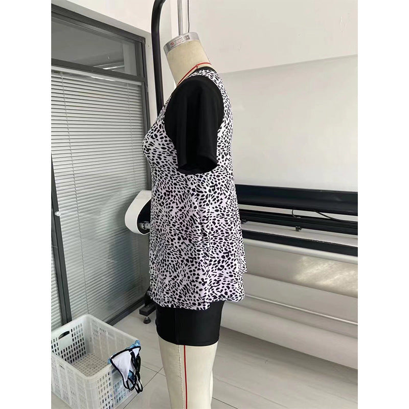 2022 Women's Plus Size Polka Dot Tankini Swimsuit Set