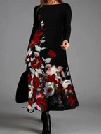 Black Cotton Jumper with Commuter Print Design