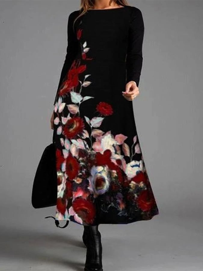 Black Cotton Jumper with Commuter Print Design