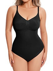 Seamless Nylon Waist Shaper Bodysuit