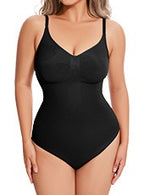 Seamless Nylon Waist Shaper Bodysuit