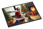 Bull Terrier and Santa Claus Doormat