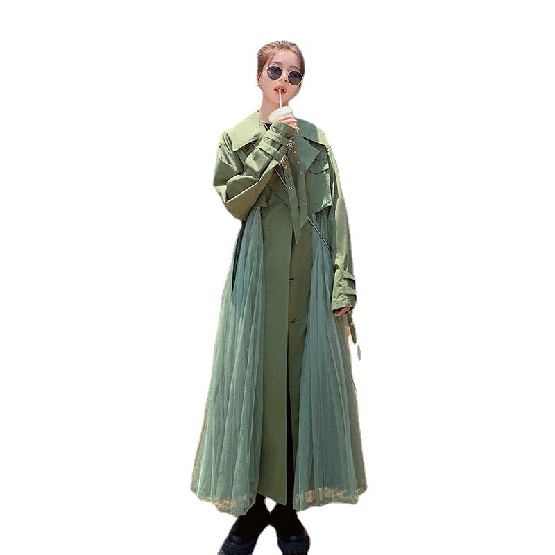 Casual Women's Loose Mesh Splicing Jacket