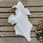 2024 Women's One-Piece Swimsuit with Ruffle Detail