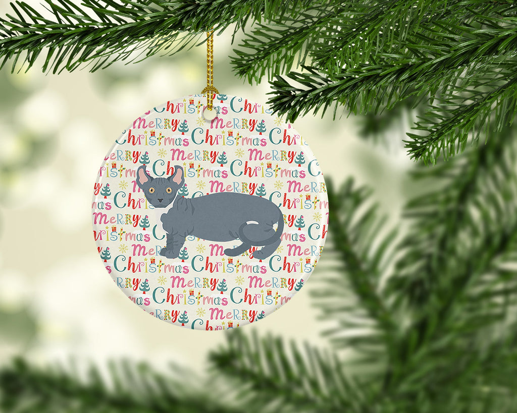Dwelf #2 Cat Christmas Ceramic Ornament