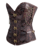 Gothic Corset Dress with High-End Metallic Details