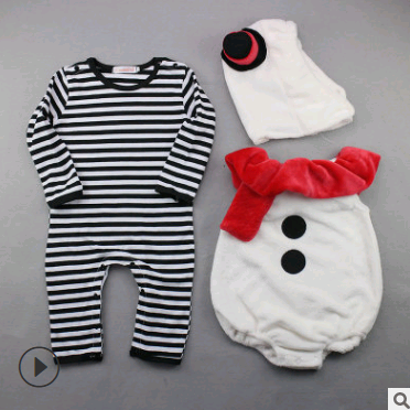 Christmas Infant Clothing Set - Baby Onesie 3-Piece