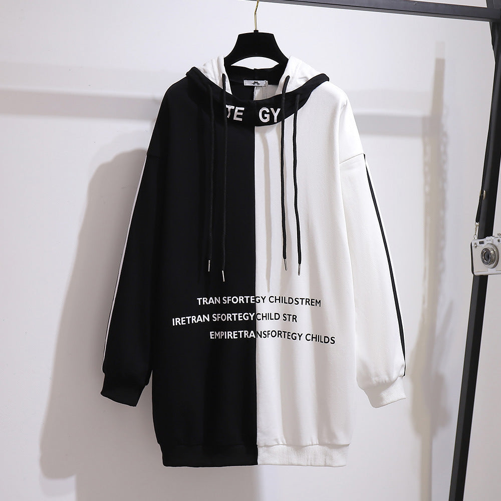 Plus Size Women's Long Hoodie Sweatshirt Coat (3XL-7XL) | Streetwear