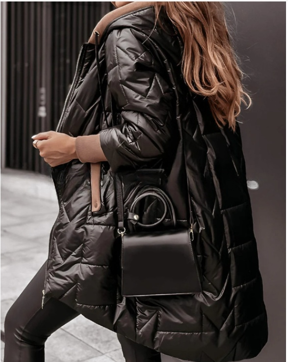 Solid Color Zipper Cotton Jacket