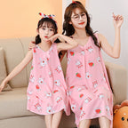 2024 New Style Mother-Daughter Cotton Sleep Dress