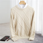 Men's Solid Color Fashion Woolen Sweater