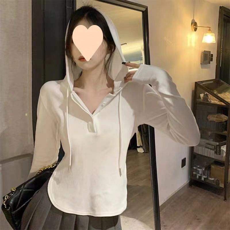 Slim Stretch Knitted Hooded Sweater for Women