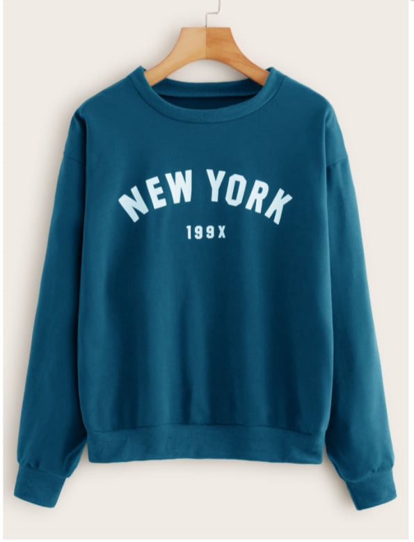H Letter Printed Women's Sweatshirt | Streetwear