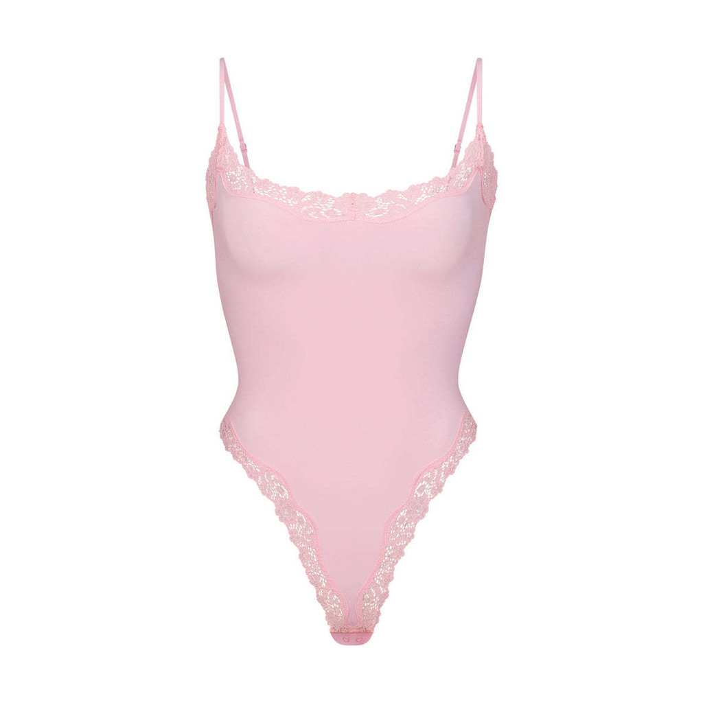 Strappy Lace One-Piece Open Crotch Bodysuit – Comfortable Lingerie