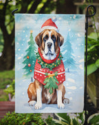Saint Bernard Christmas Garden Flag
