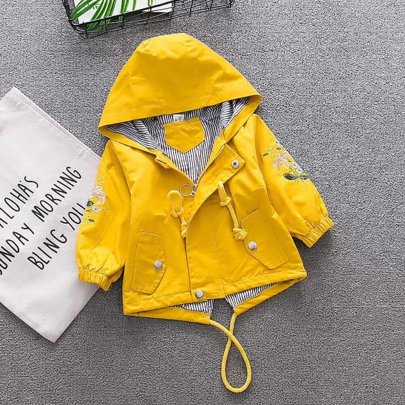 Mid-length Baby Windbreaker Jacket for Women