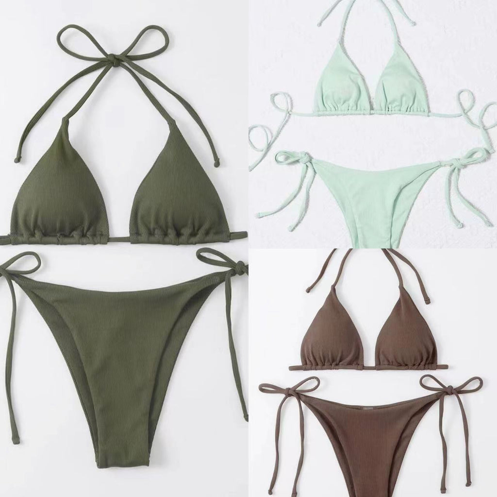 2023 New Sexy Three-Piece Bikini Swimwear Set