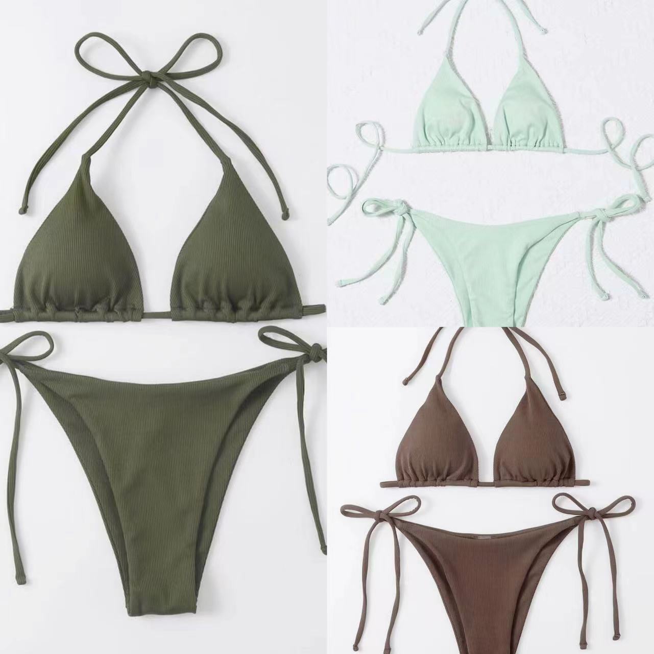 2023 New Sexy Three-Piece Bikini Swimwear Set